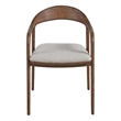 Universal Furniture Echo Dining Arm Chair in Medium Brown Oak