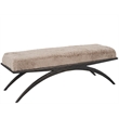 Universal Furniture Nola Bench in Yakety Yak Granite