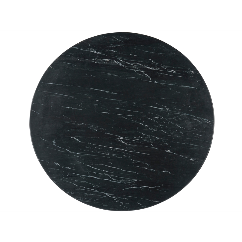 Universal Furniture Slate Dining Table in Black Merino/Antique Silver