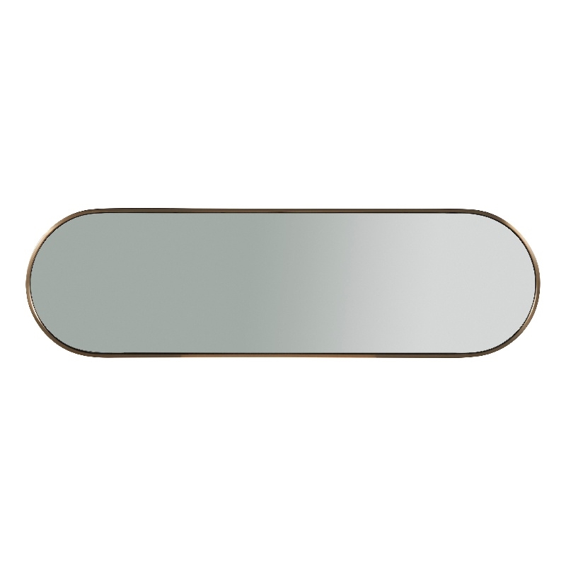 Universal Furniture Luna Mirror in White Satin Bronze