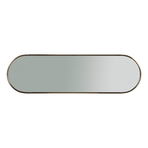 Universal Furniture Luna Mirror in White Satin Bronze