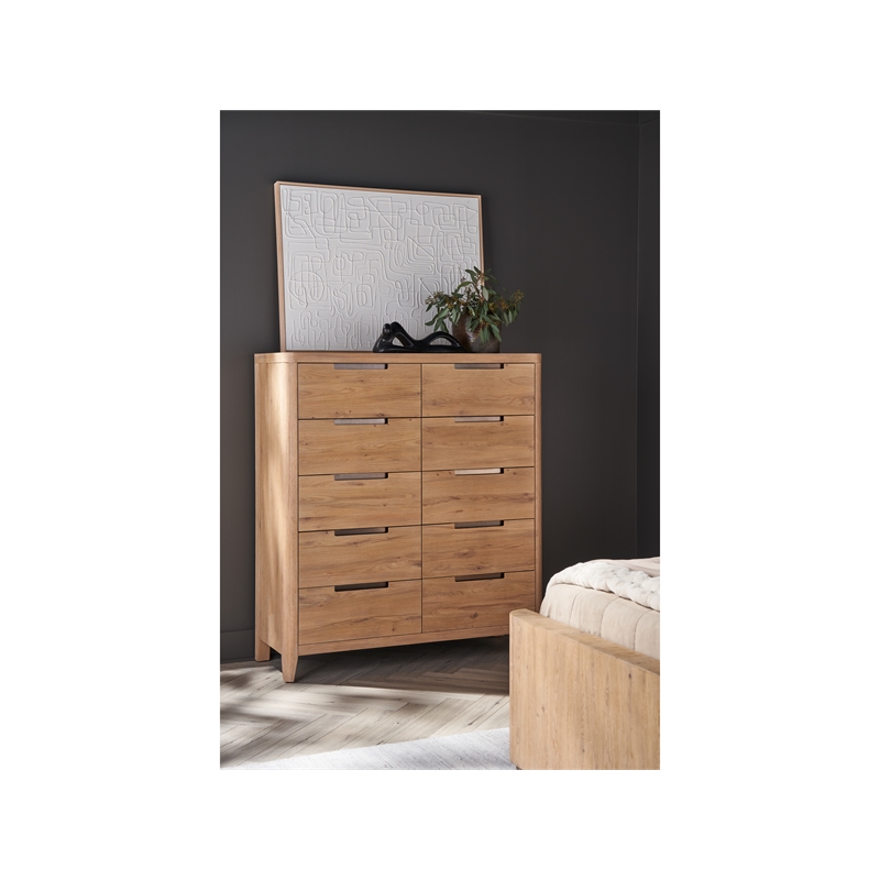 Universal Furniture Walker Drawer Chest in Organic Natural Oak