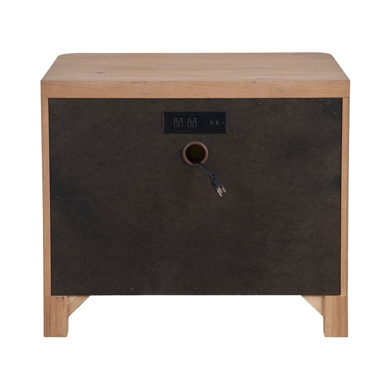 Universal Furniture Walker Nightstand in Organic Natural Oak