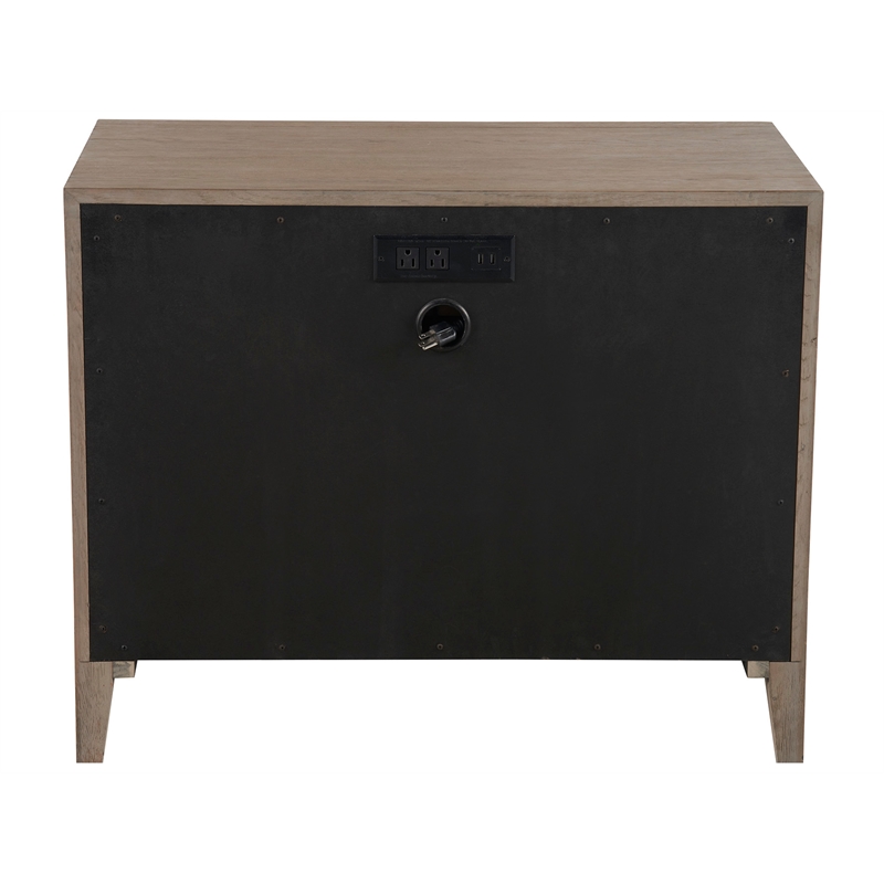 Universal Furniture Cove Drawer Nightstand in Gray Oak