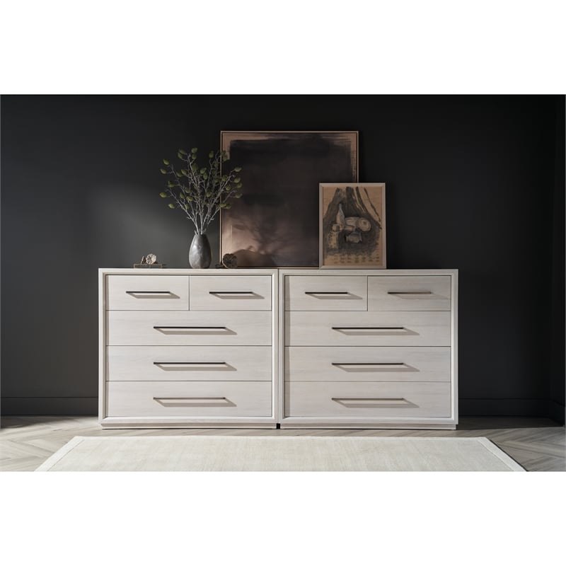 Universal Furniture Astrid Drawer Chest in White Oak