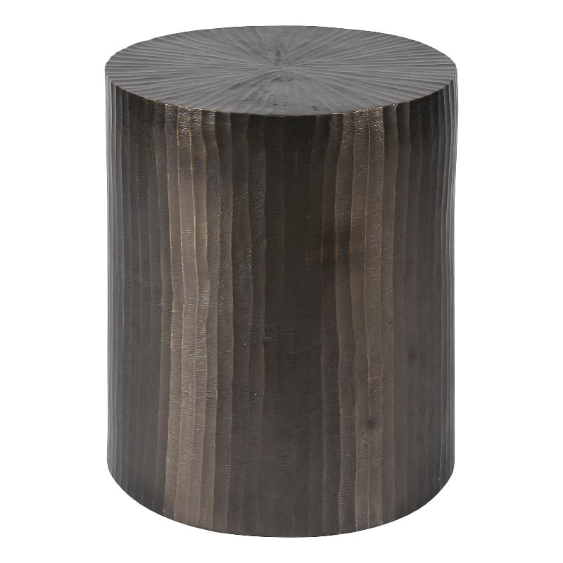 Universal Furniture Asher Round End Table in Graphite