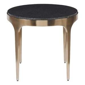 Universal Furniture Scarlett End Table in Black Granite/Antique Champagne