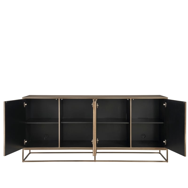 Universal Furniture Fusion Credenza in Aged Brass