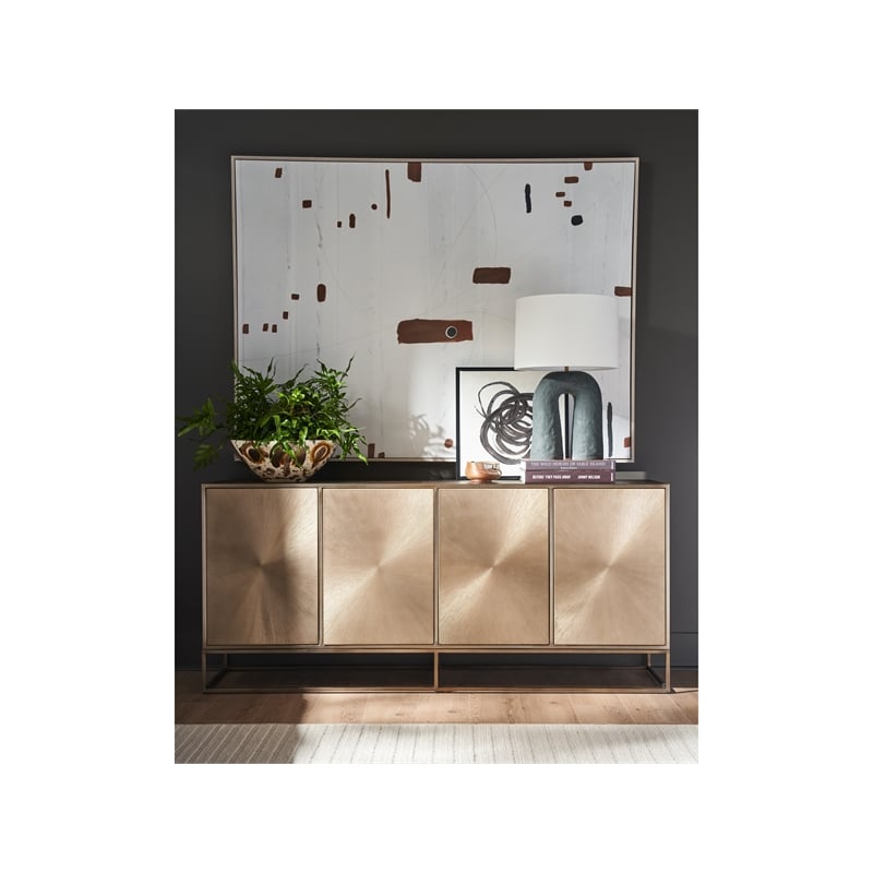 Universal Furniture Fusion Credenza in Aged Brass