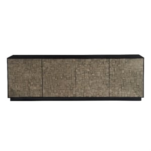 Universal Furniture Cosmo Credenza in Pyrite/Matte Black