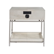 Universal Furniture Lyra Nightstand in Polished Nickel