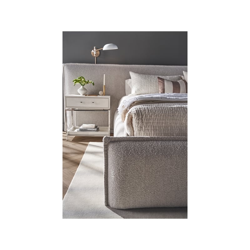 Universal Furniture Lyra Nightstand in Polished Nickel