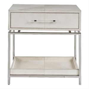 Universal Furniture Lyra Nightstand in Polished Nickel