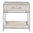 Universal Furniture Lyra Nightstand in Polished Nickel