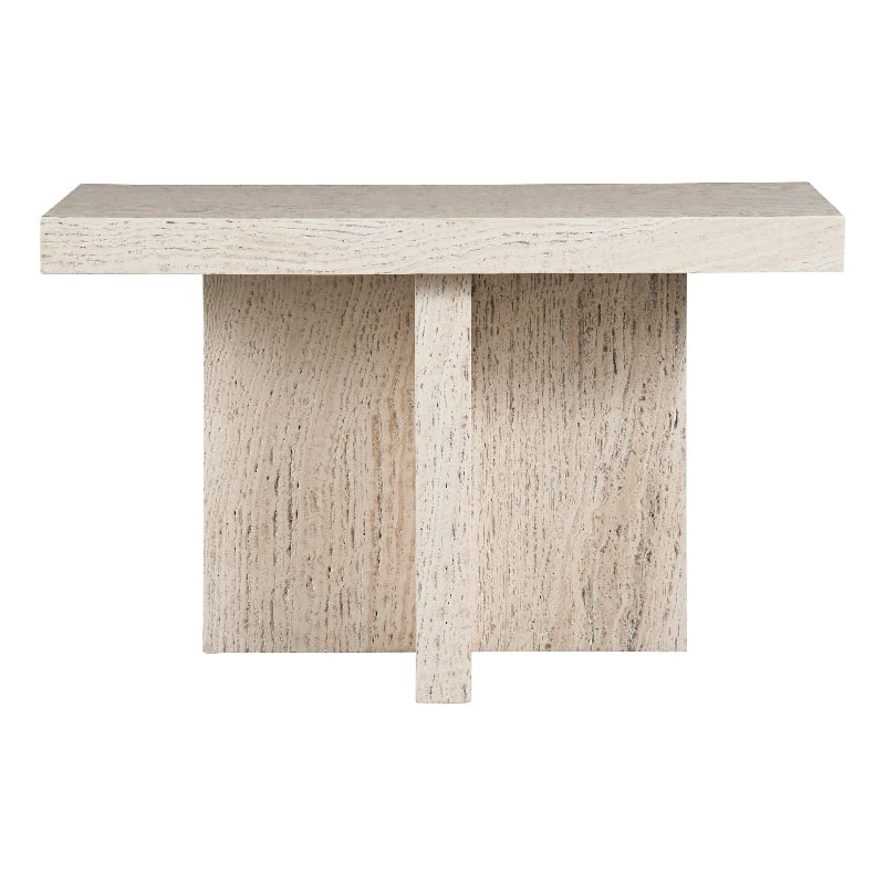 Universal Furniture Daxton Console Table in White Travertine