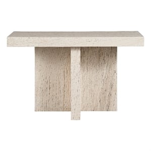 Universal Furniture Daxton Console Table in White Travertine