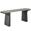 Universal Furniture Quill Console Table in White Travertine/Dark Bronze