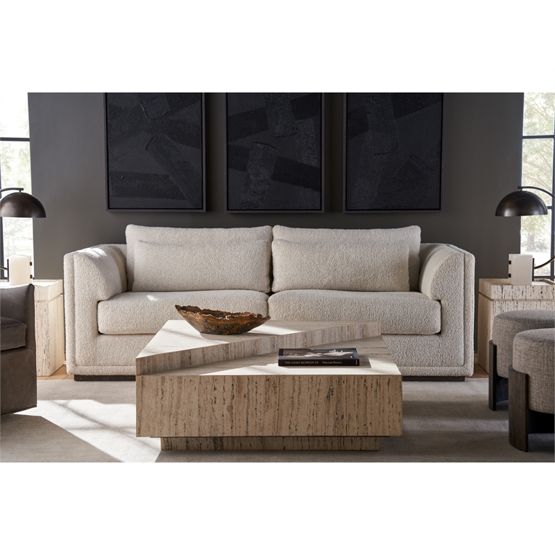 Universal Furniture Daxton Cocktail Table in White Travertine