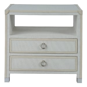 Universal Furniture Riven Nightstand in Gray Fabric