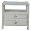 Universal Furniture Riven Nightstand in Gray Fabric
