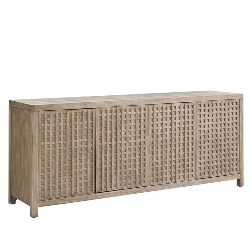 Universal Furniture Boulder Credenza in Boulder Gray