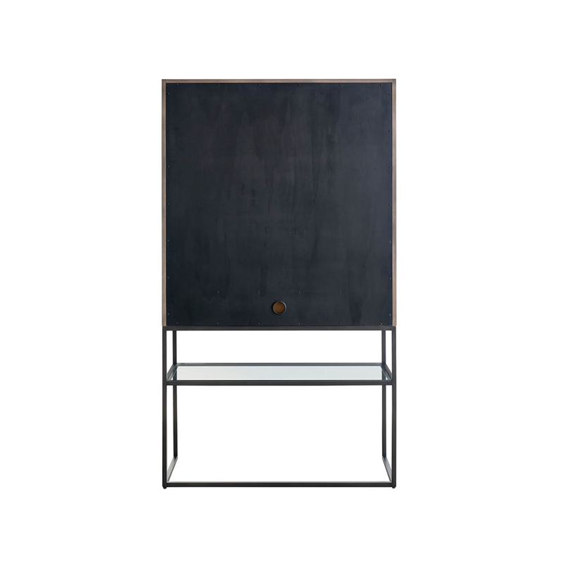 Universal Furniture Boulder Bar Cabinet in Boulder Gray