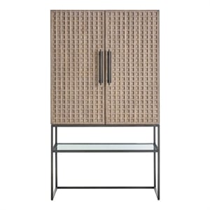 Universal Furniture Boulder Bar Cabinet in Boulder Gray