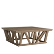 Universal Furniture Boulder Square Cocktail Table in Boulder Gray