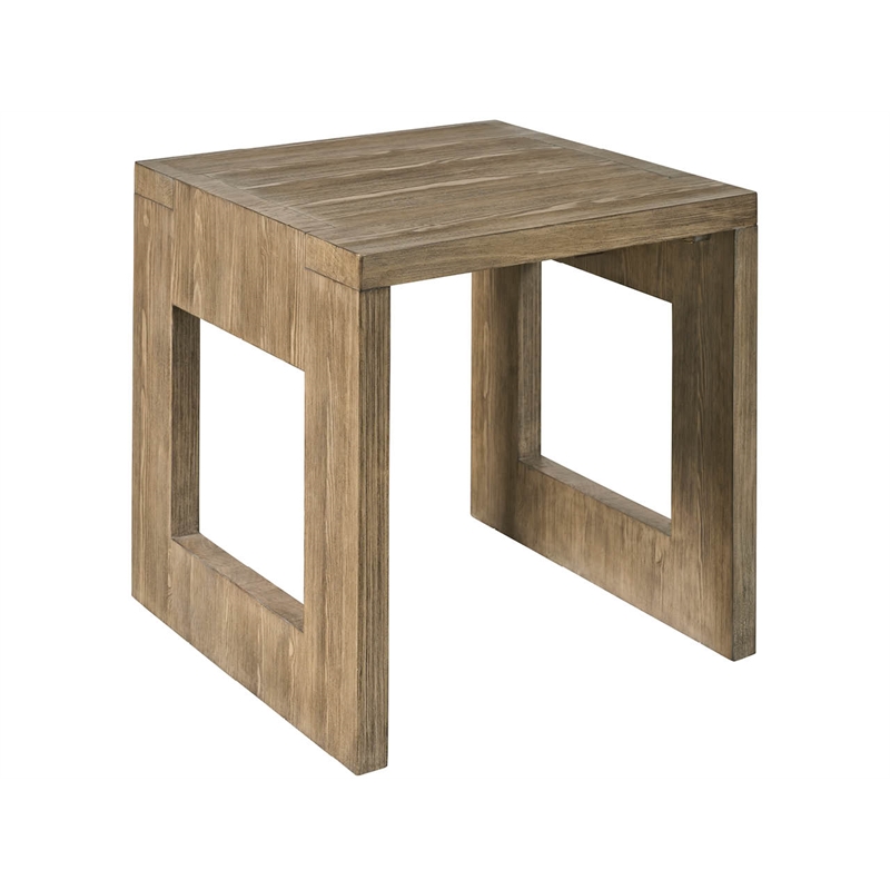 Universal Furniture Boulder End Table in Boulder Gray