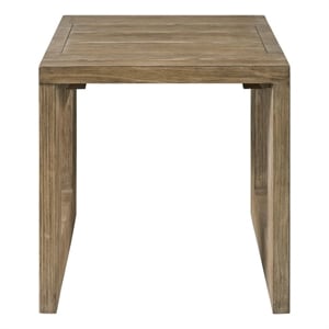 Universal Furniture Boulder End Table in Boulder Gray