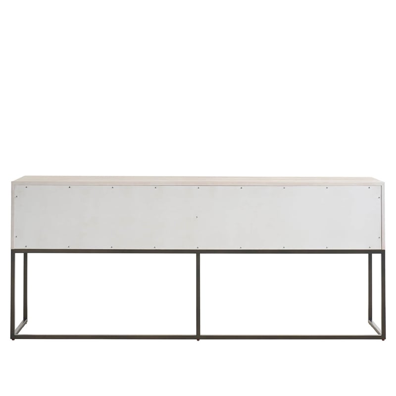 Universal Furniture River Rock Metal Base Console in River Rock