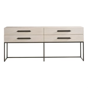 Universal Furniture River Rock Metal Base Console in River Rock