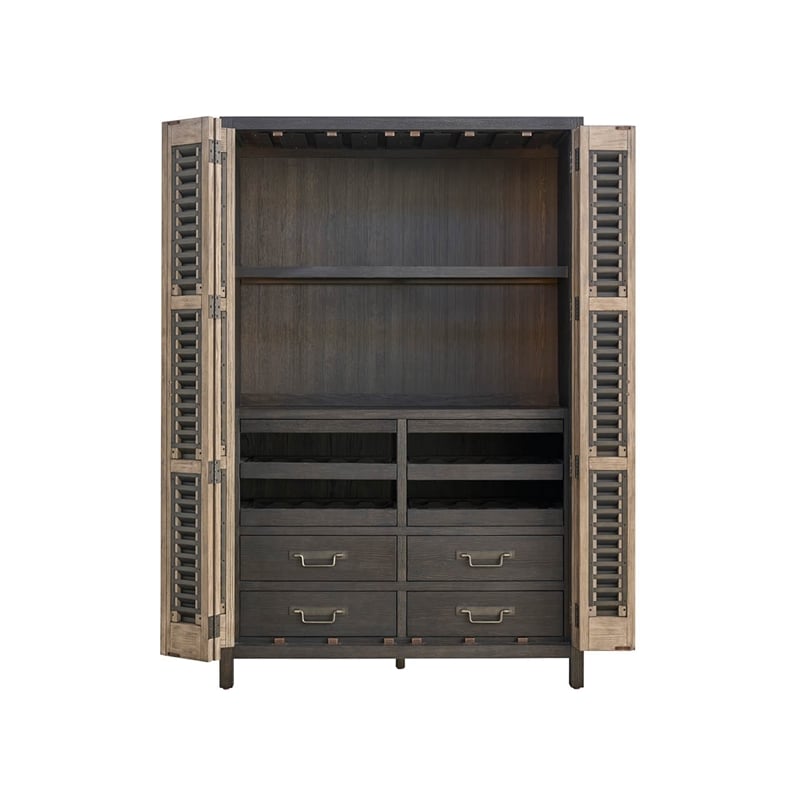 Universal Furniture Dwell Bar Cabinet in Basalt/Boulder