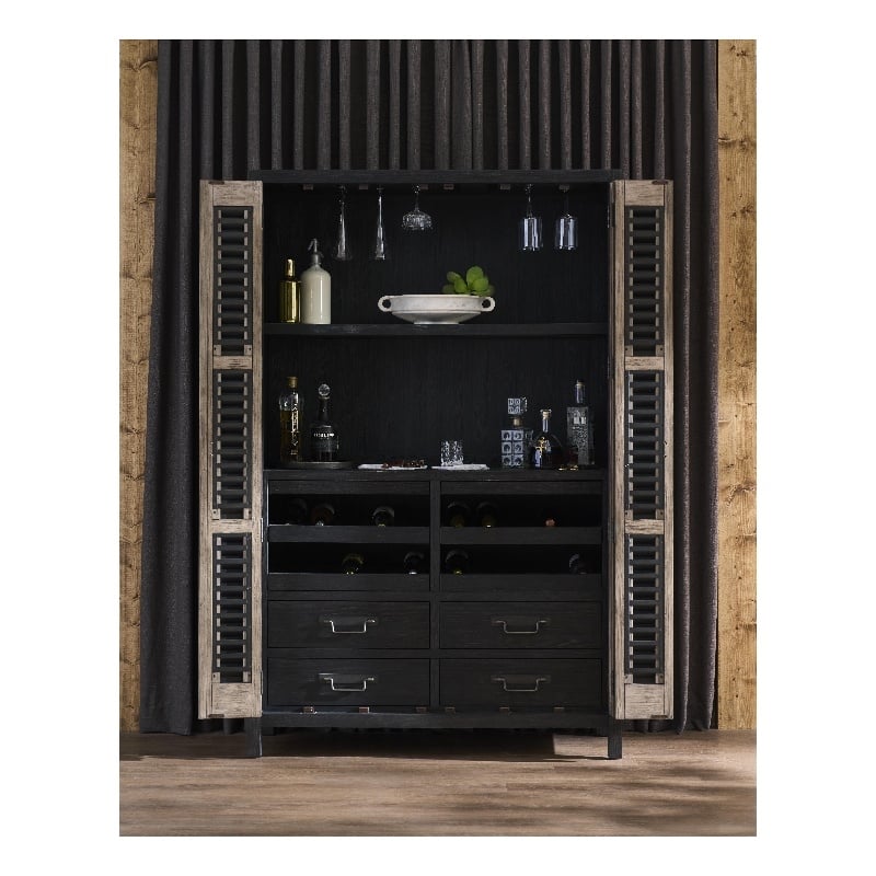 Universal Furniture Dwell Bar Cabinet in Basalt/Boulder