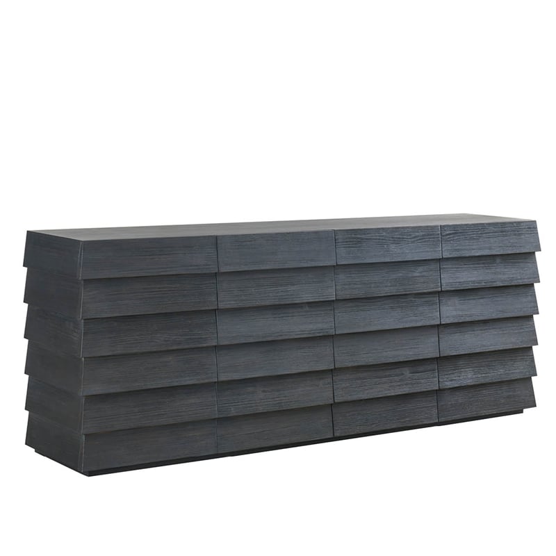 Universal Furniture Basalt Board Credenza in Basalt