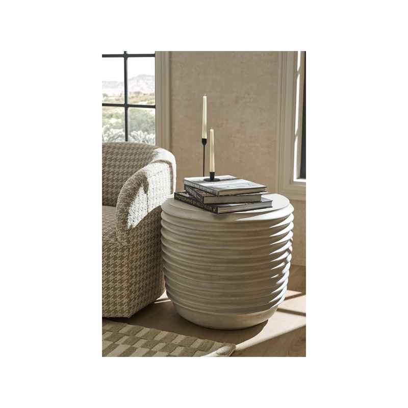 Universal Furniture Dwell Linen Side Table in Linen