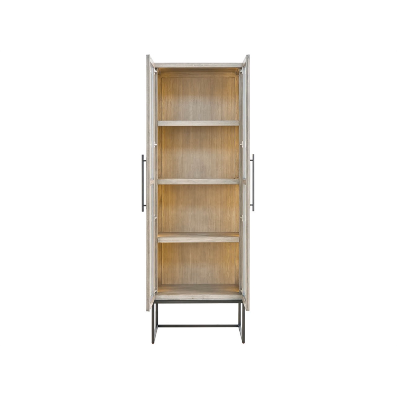 Universal Furniture River Rock Display Cabinet in River Rock