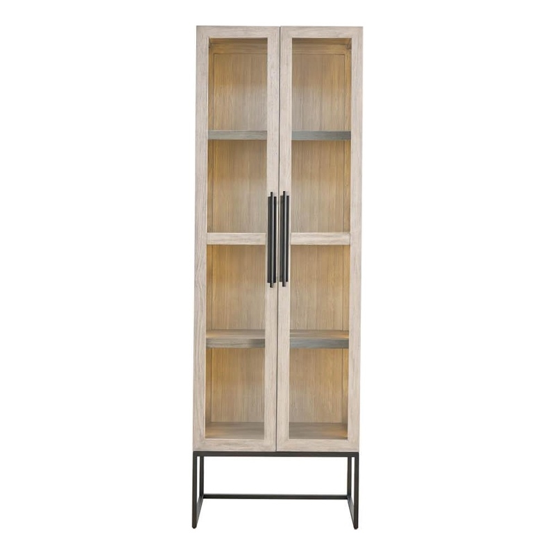 Universal Furniture River Rock Display Cabinet in River Rock