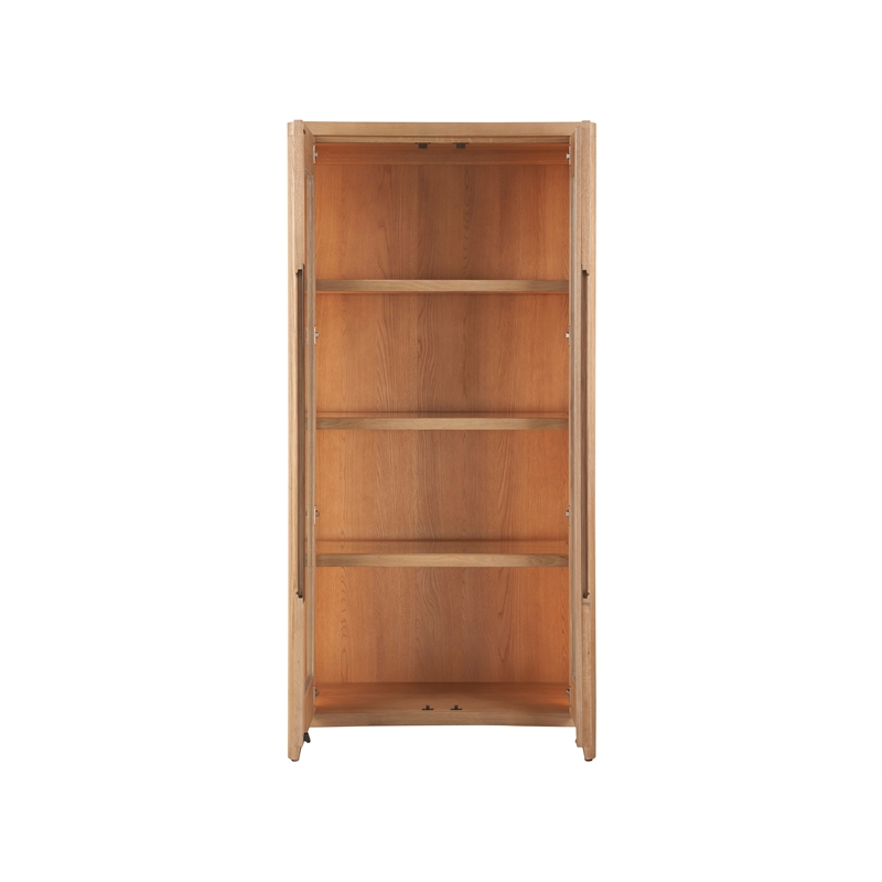 Universal Furniture Zella Display Cabinet in Natural Oak
