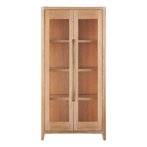 Universal Furniture Zella Display Cabinet in Natural Oak