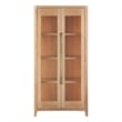 Universal Furniture Zella Display Cabinet in Natural Oak