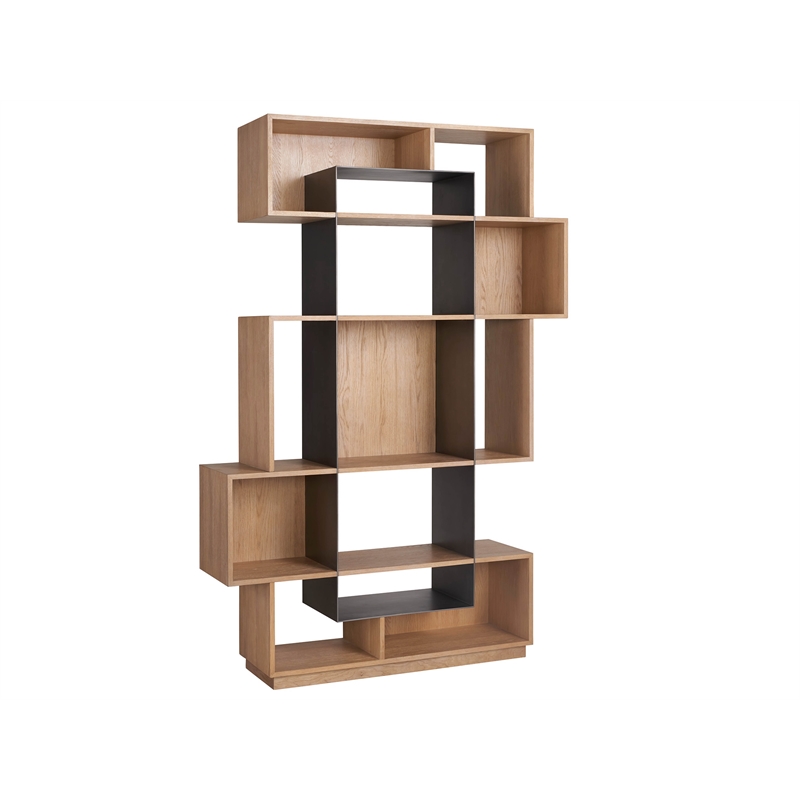 Universal Furniture Jaxon Etagere in Natural Oak