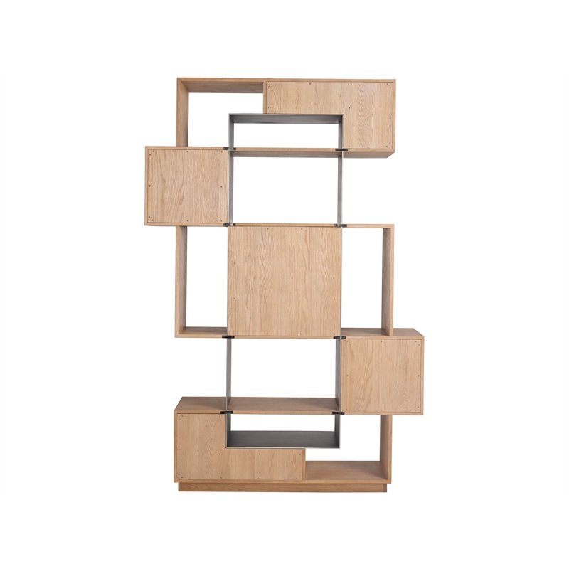 Universal Furniture Jaxon Etagere in Natural Oak