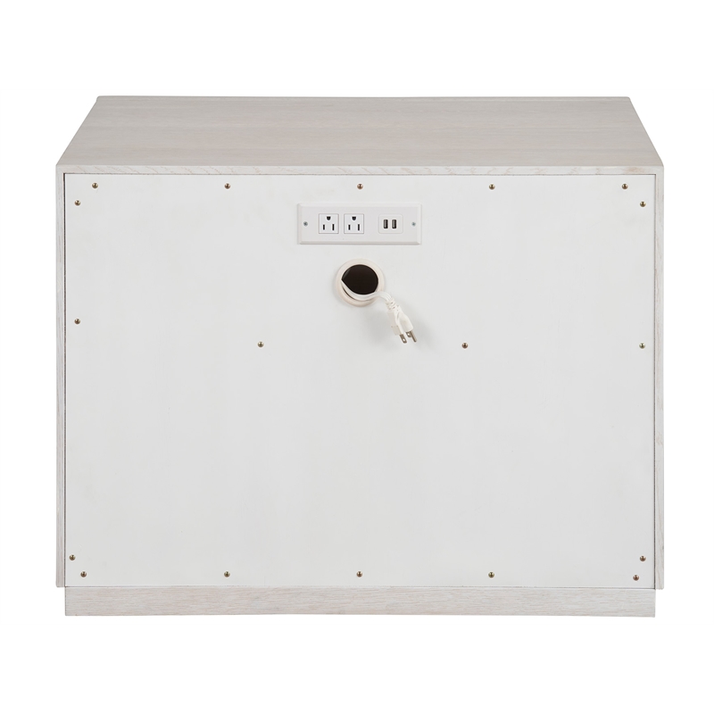 Universal Furniture Astrid Drawer Nightstand in White Oak
