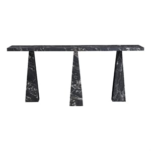 Universal Furniture Spectrum Sofa Table in Golden Portoro Marble