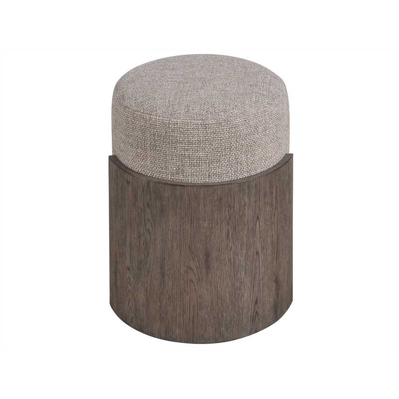 Universal Furniture Evo Stool in Satin Pewter