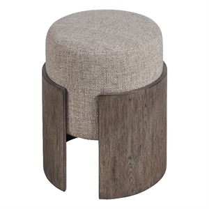 Universal Furniture Evo Stool in Satin Pewter
