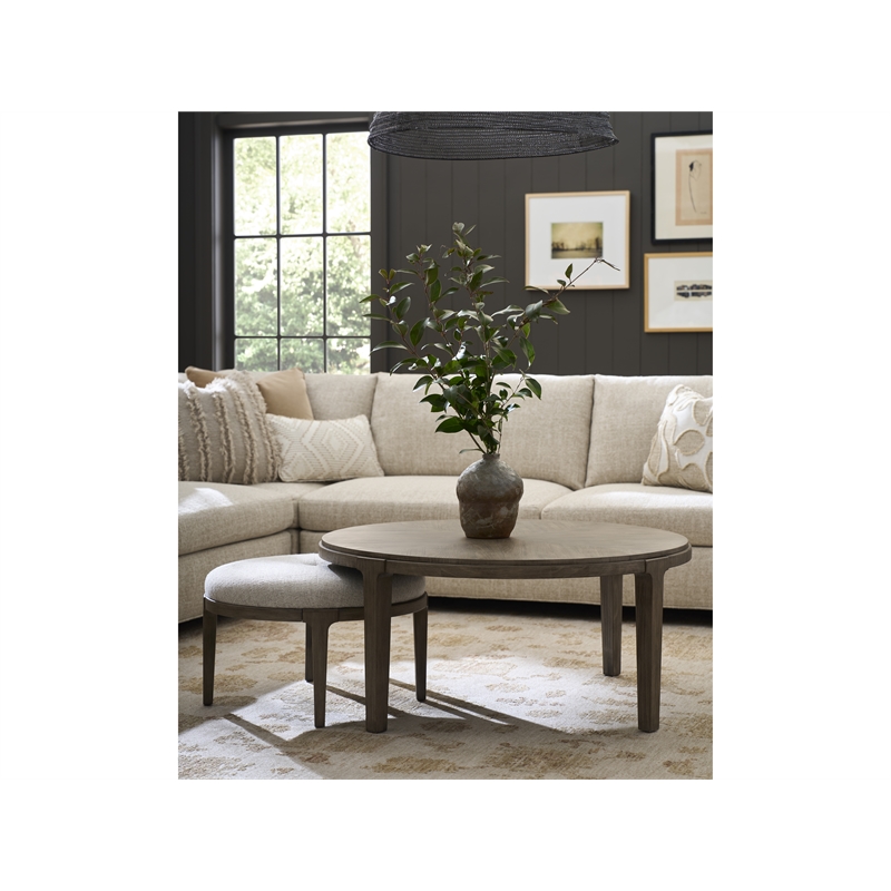 Universal Furniture Boulder Bunching Ottoman in Smoke Bronze