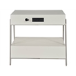 Universal Furniture Ingrid Nightstand in Polished Nickel
