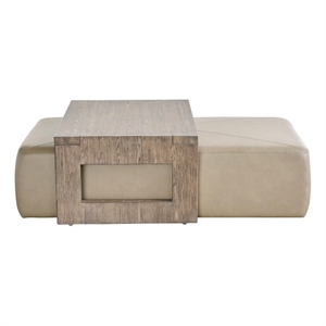 Universal Furniture Boulder Nesting Cocktail Ottoman in Gray